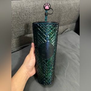 Starbucks Emerald Green Jeweled Tumbler